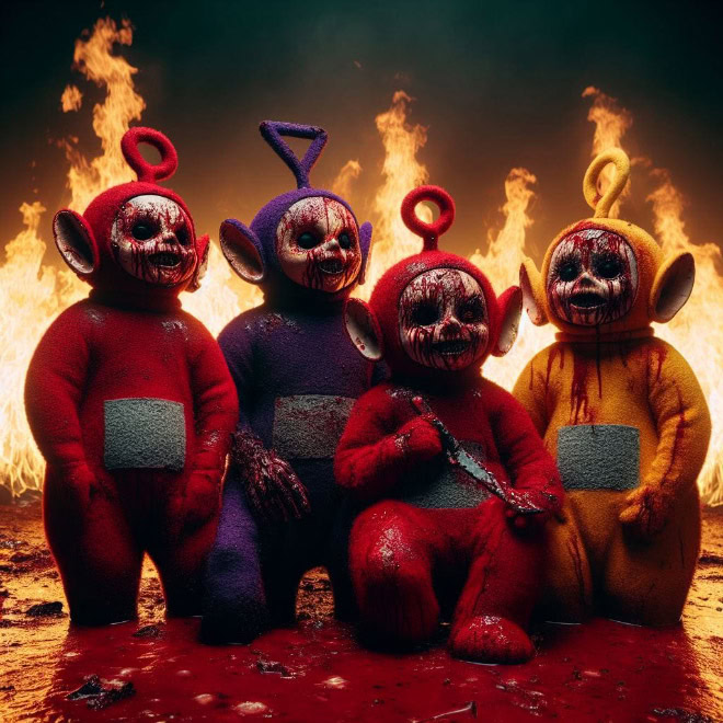 Teletubbies from hell.