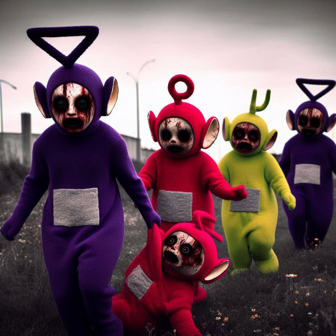 Teletubbies from hell.