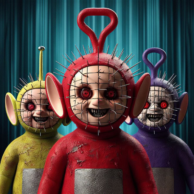 Teletubbies from hell.