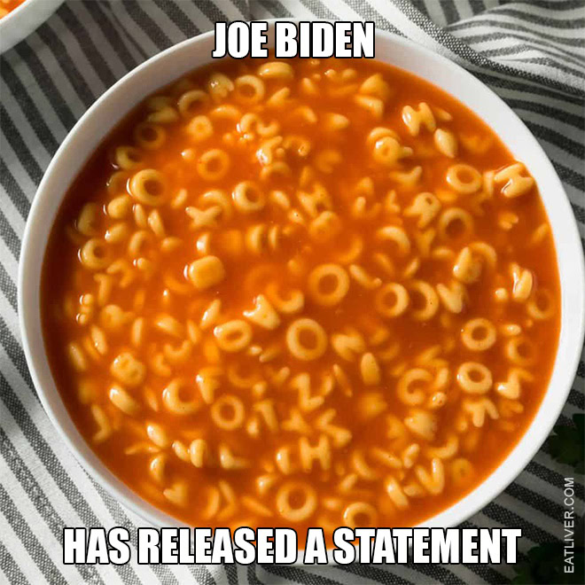 Statement by Joe Biden.