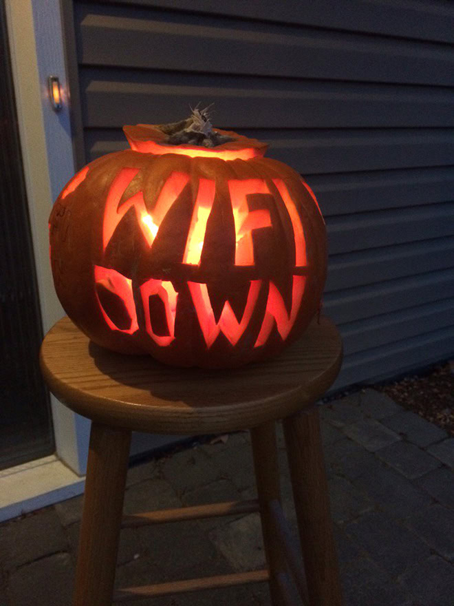 The scariest Halloween pumpkin ever.