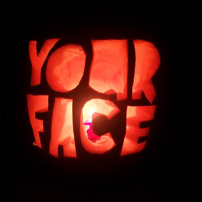 The scariest Halloween pumpkin ever.