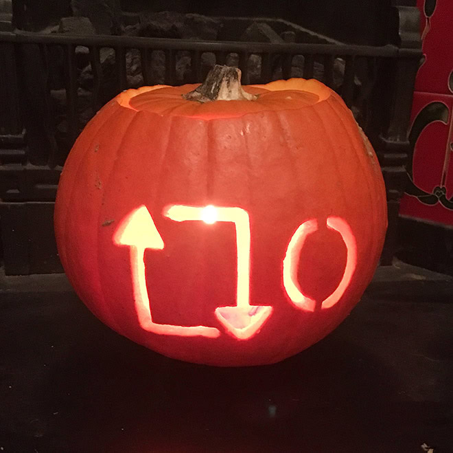 The scariest Halloween pumpkin ever.