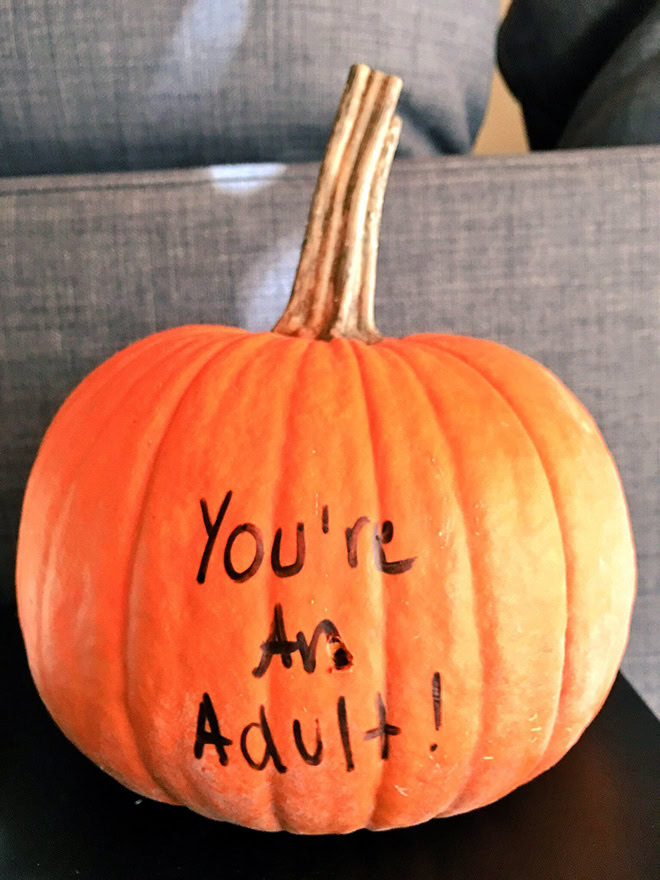 The scariest Halloween pumpkin ever.