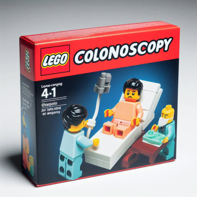 Funny LEGO set, created by AI.