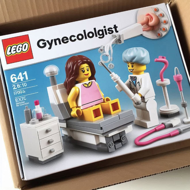 Funny LEGO set, created by AI.