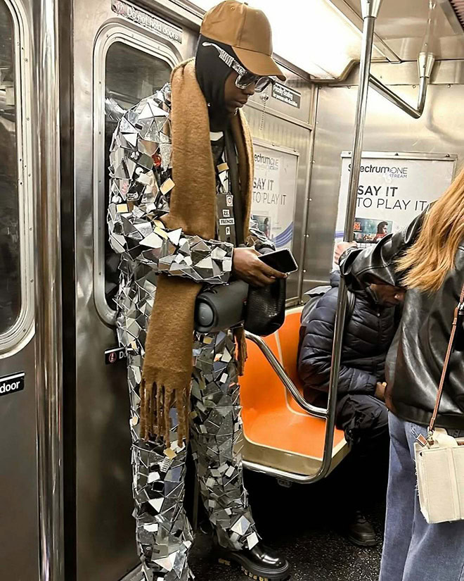 Crazy fashion spotted on the streets of New York.