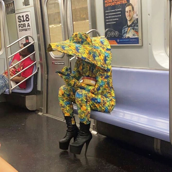 Crazy fashion spotted on the streets of New York.