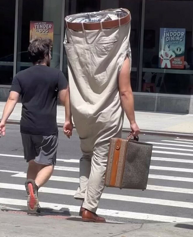 Crazy fashion spotted on the streets of New York.